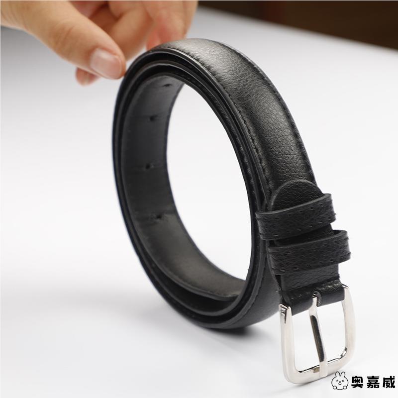 儿童皮带男中小童黑色腰带男宝宝西服西裤配饰表演出礼服裤子皮带