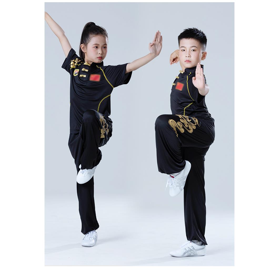高档六一服表演儿童武术表演服装训服练比专赛练功业少儿夏季演出