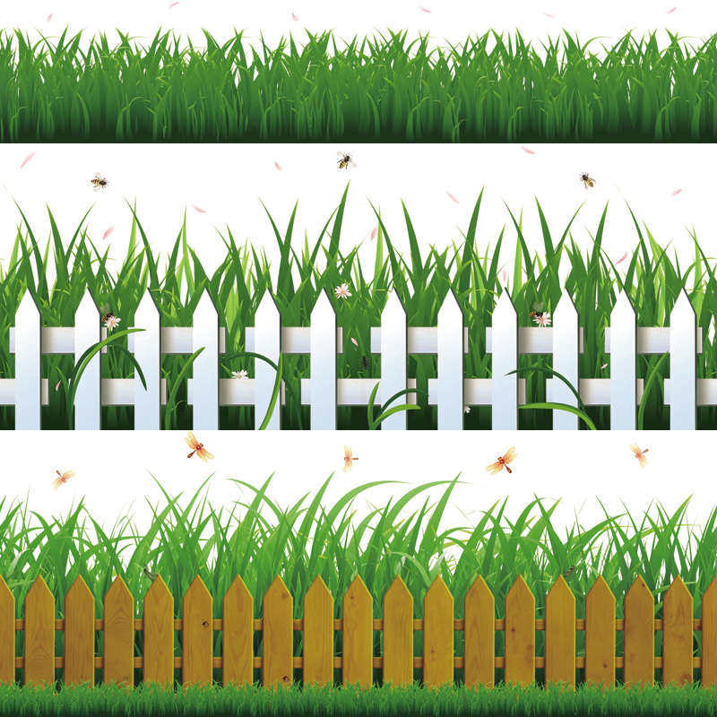 可遮挡防水腰线整体覆盖围栏栅墙贴画走廊边角装饰绿草踢脚线贴纸,个性定制/设计服务/DIY,其它日用/装饰定制,淘宝优惠券,粉丝福利购,淘宝优惠卷