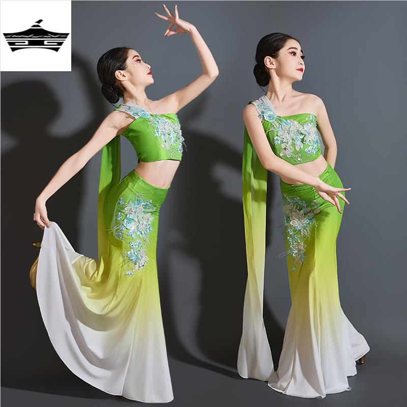 新款傣族舞蹈服装儿童女演出服女童少儿独舞灵春述裙子剧目泼水节