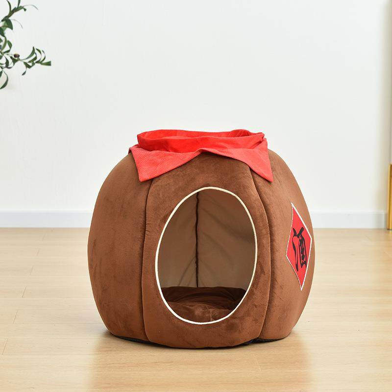 高档猫窝冬暖季保猫中国风窝窝酒坛子狗窝全封闭宠物狗狗猫咪宠物,宠物/宠物食品及用品,猫窝/屋/帐篷/沙发,淘宝优惠券,粉丝福利购,淘宝优惠卷