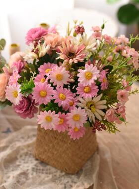 家居餐桌仿真花田园装饰几家花艺加利仿真假摆件花花花束客厅摆设