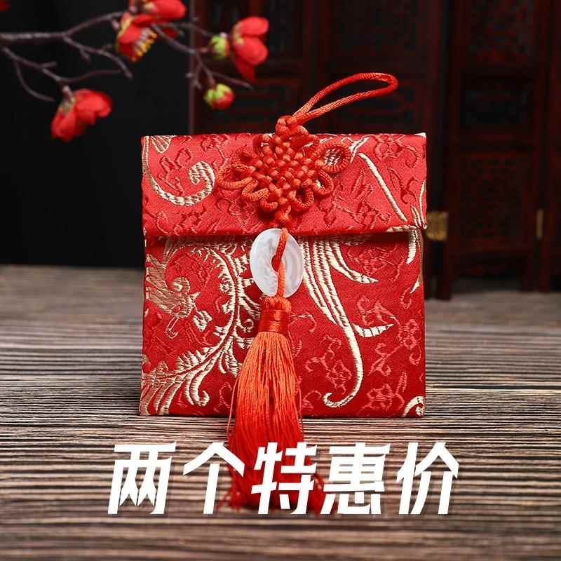 国风中国结红包结婚新婚布艺刺绣流苏过年压岁钱锦缎布艺宫廷厂家
