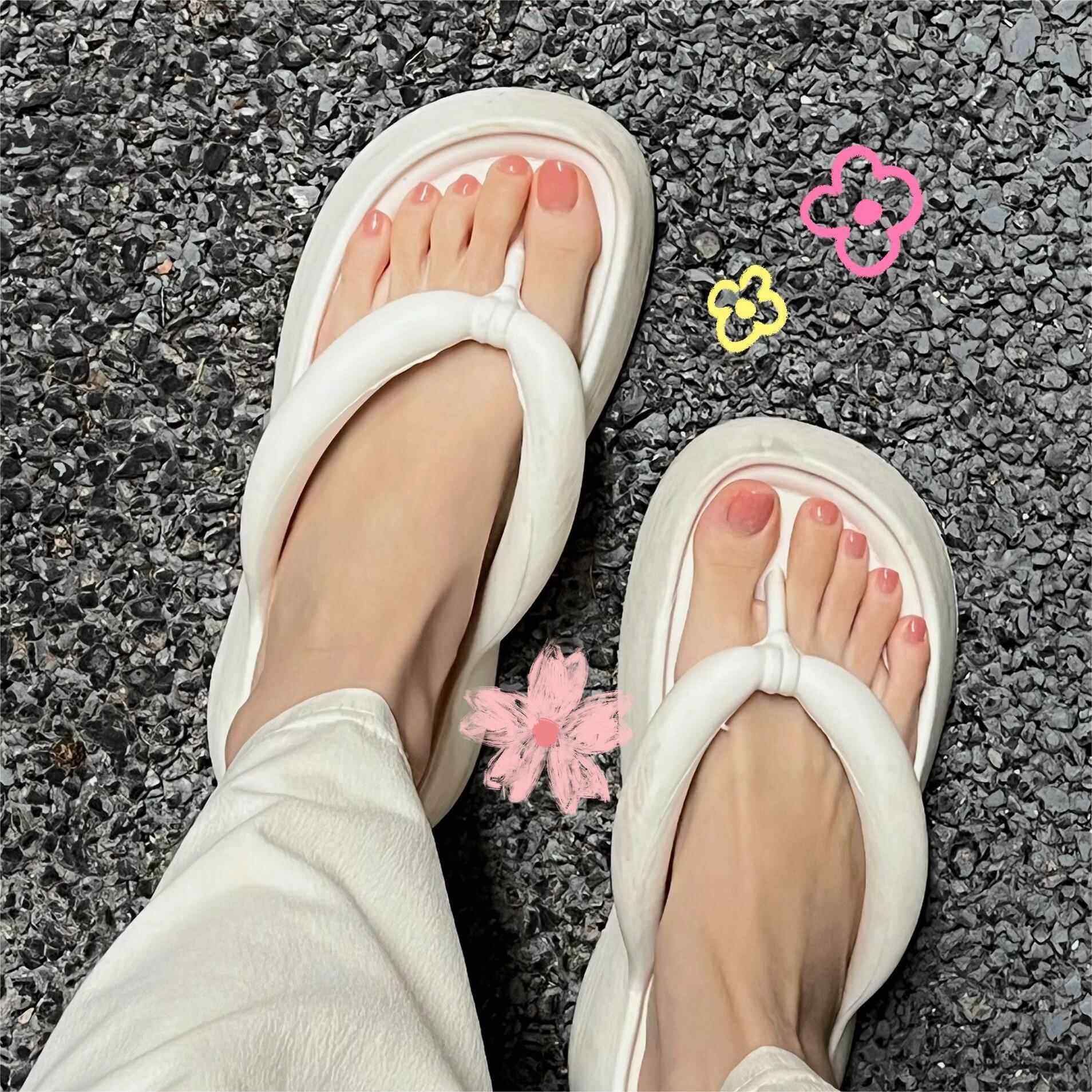 人字拖女夏厚底鞋外穿增高夹脚防滑海边沙滩2025新款凉0508d,女鞋,人字拖,淘宝优惠券,粉丝福利购,淘宝优惠卷