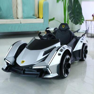 新款辛选/兰基尼儿童电车可坐人女四轮充动电遥控博汽车男小孩宝