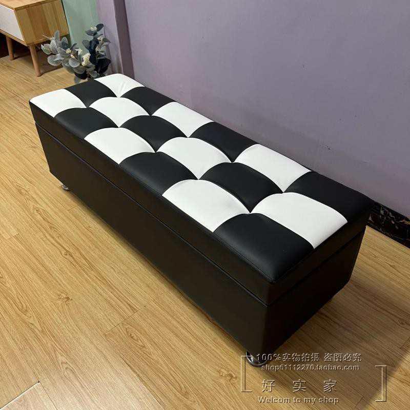服装店沙发凳长凳储物试衣间凳子休息凳鞋店换鞋凳长条脚凳皮凳子
