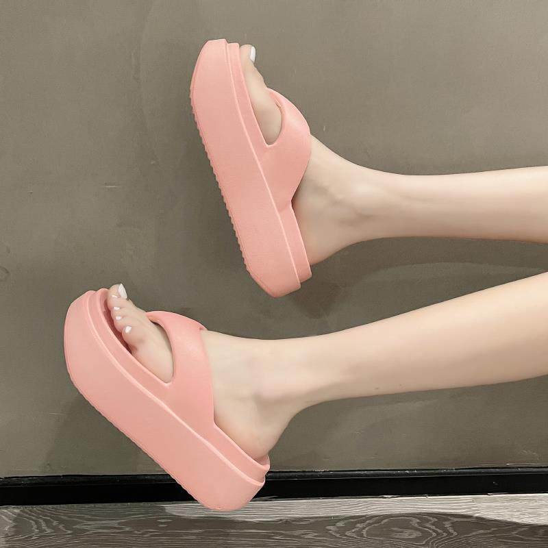 人字拖女夏高跟外穿厚底踩屎感增高夹脚拖鞋海边沙滩凉0508d,女鞋,人字拖,淘宝优惠券,粉丝福利购,淘宝优惠卷