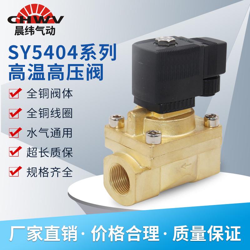 高压电磁阀5MPA高温电磁阀气阀水阀SY5404-04 06 08 2分3分220V