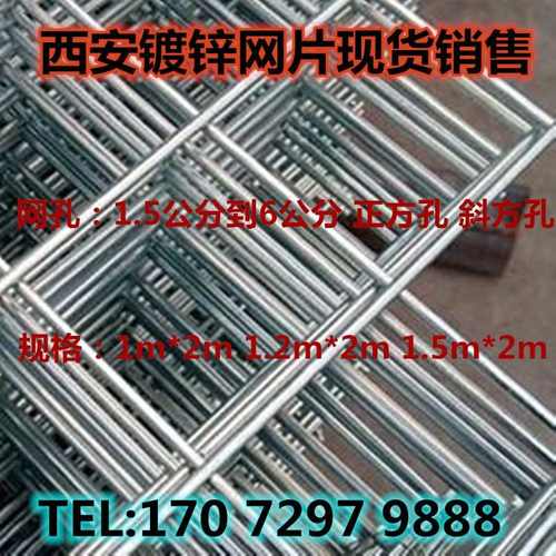 西安厂家镀锌网片狗笼子防盗窗围栏网铁丝网阳台护栏方孔钢丝网孔