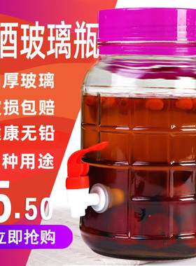 发酵罐50斤20斤装杨梅酒泡菜泡酒腌制玻璃瓶专用五斤密封罐10l/20