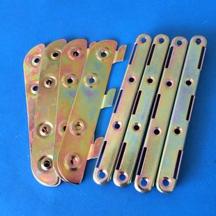 6寸床铰链床五金连接件 床五金配件 隐形床插 床挂床扣家具连接件