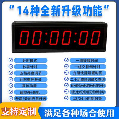 led电子计时器 大屏倒计时提醒器双面多功能会议演讲定制比赛计时