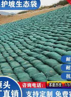护坡生态袋防护绿化河道绿色公路边坡防汛网袋土工布袋草籽植生袋