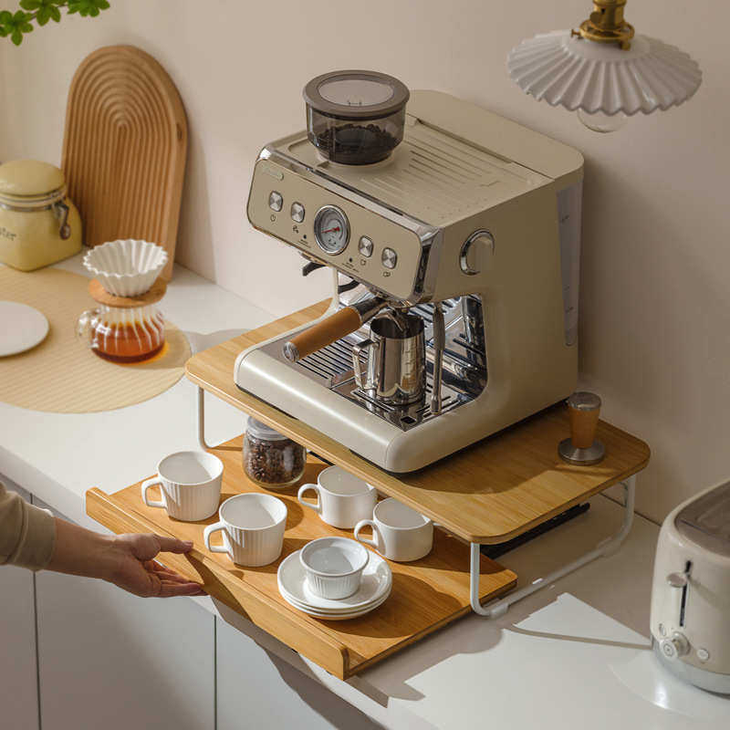 咖啡机置物架厨房微波炉烤箱带抽屉桌面用双层电饭锅伸缩收纳架,厨房/烹饪用具,抹布架/厨房清洁收纳架,淘宝优惠券,粉丝福利购,淘宝优惠卷