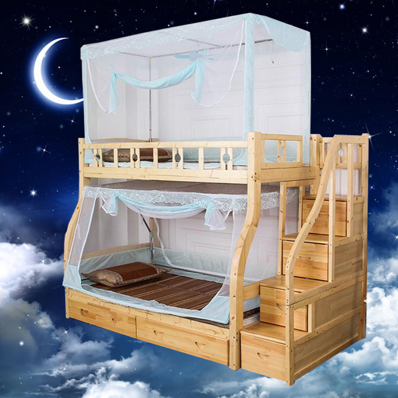 子母床蚊帐1.5m床/1.35/1.2m高低床上下铺儿童床学生宿舍蚊帐上铺,床上用品,蚊帐,淘宝优惠券,粉丝福利购,淘宝优惠卷