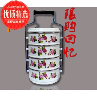 成人 多层饭盒便当手提微波炉学生保温桶保鲜搪瓷碗餐盒待产包套装