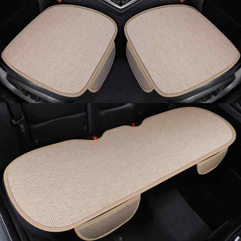汽车坐垫亚麻单座带靠背三件套 五座通用 防滑四季保护垫,汽车用品/电子/清洗/改装,通用座套/座垫,淘宝优惠券,粉丝福利购,淘宝优惠卷