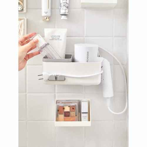 吹风机支置物架浴壁用挂免打孔家电室吹风架卫生间洗漱用品整理架