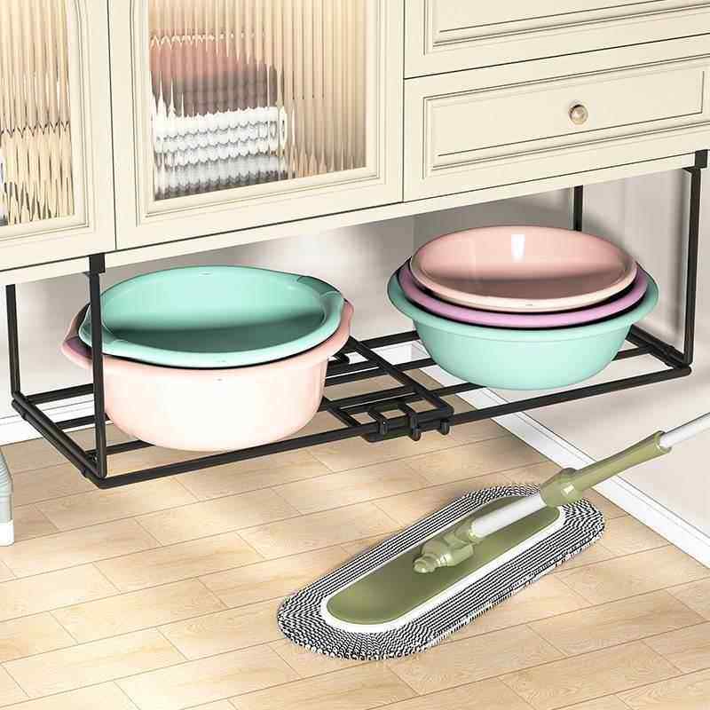 浴室柜下脸盆架卫生间脸盆置物架洗漱台底部悬挂洗脸盆水盆收纳架,家庭/个人清洁工具,脸盆架,淘宝优惠券,粉丝福利购,淘宝优惠卷