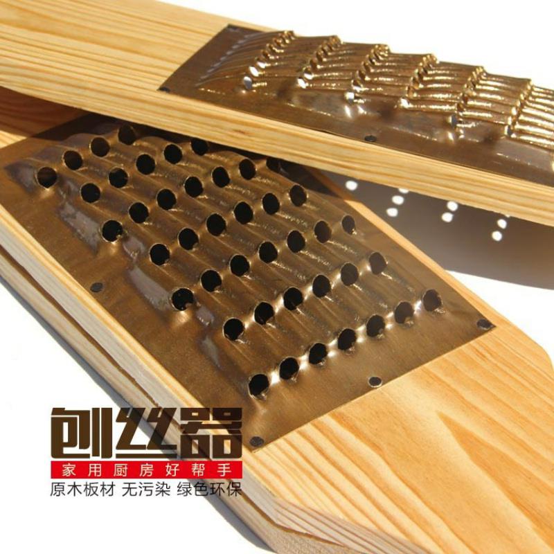 攃菜丝神器 家用器切片器萝卜丝刨丝器木铜刨子擦丝器家用磨泥神