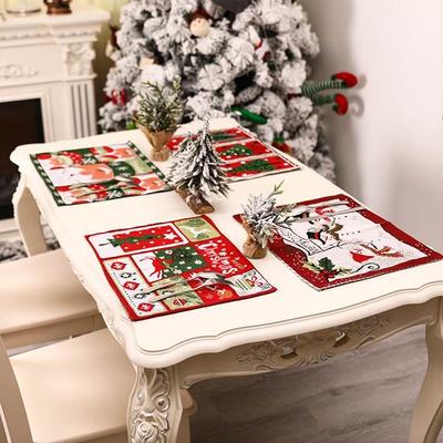Christmas Christmas Placemat Family Dining Table Atmosphere