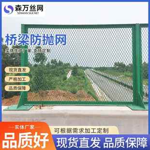 高速公路防眩网天桥高架桥浸塑钢板网防落网菱形孔护栏桥梁防抛网