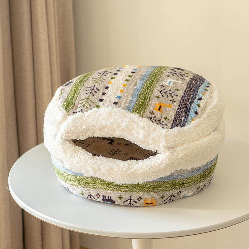 高档用喵川铺子』铜锣烧猫窝冬保暖封闭『式季安全感四季通猫咪宠,宠物/宠物食品及用品,猫窝/屋/帐篷/沙发,淘宝优惠券,粉丝福利购,淘宝优惠卷