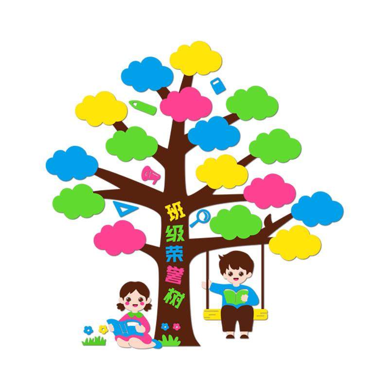 班级之星布置教室装饰许愿墙梦想树墙贴初高中小学文化墙建设神器,家居饰品,文化墙贴,淘宝优惠券,粉丝福利购,淘宝优惠卷