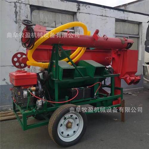 大型玉米脱粒机可铲车上料移动作业干湿两用苞谷脱粒机农用打玉米