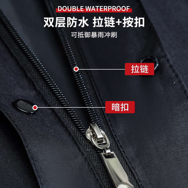 风衣款雨衣男士长款全身防暴雨单人徒步干活透气反光一体式防雨服