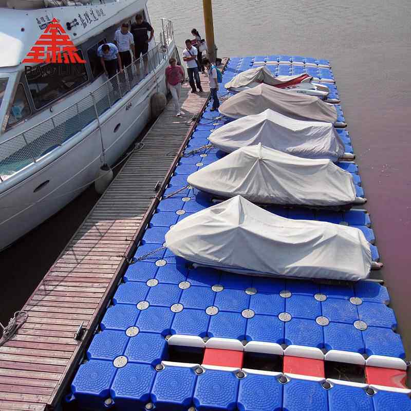 宝琳厂家直供浮动码头塑料浮筒浮箱 网箱养殖垂钓 水上游泳池