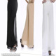 开叉跳舞雪纺宽松薄款 长裤 扩腿裤 女式 夏天甩裤 垂感阔腿裤 夏裤