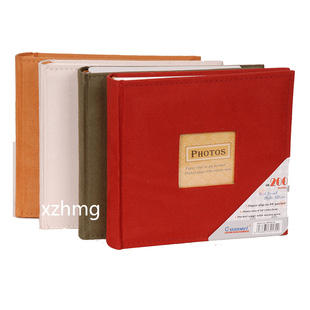 插页式相册影集本6寸儿童旅行纪念册4D大6寸6D纸芯留言200张相簿