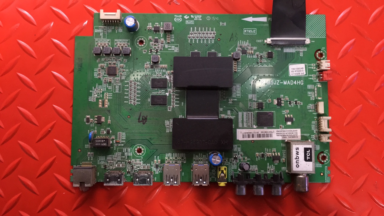 原装TCL D49A620U主板40-RT95JZ-MAD4HG 配屏LVU485SE4L CD9W00
