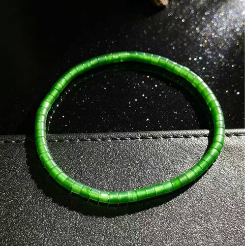 【芳芳力荐】天然A货翡翠直切珠手串 FKL00260