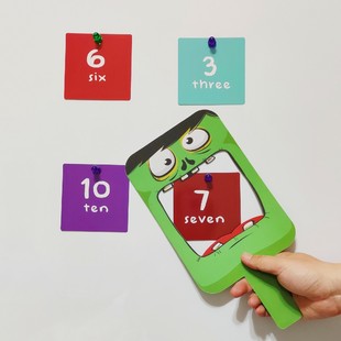 word&number swatter 可爱卡通单词拍游戏活动教具教师课堂教具