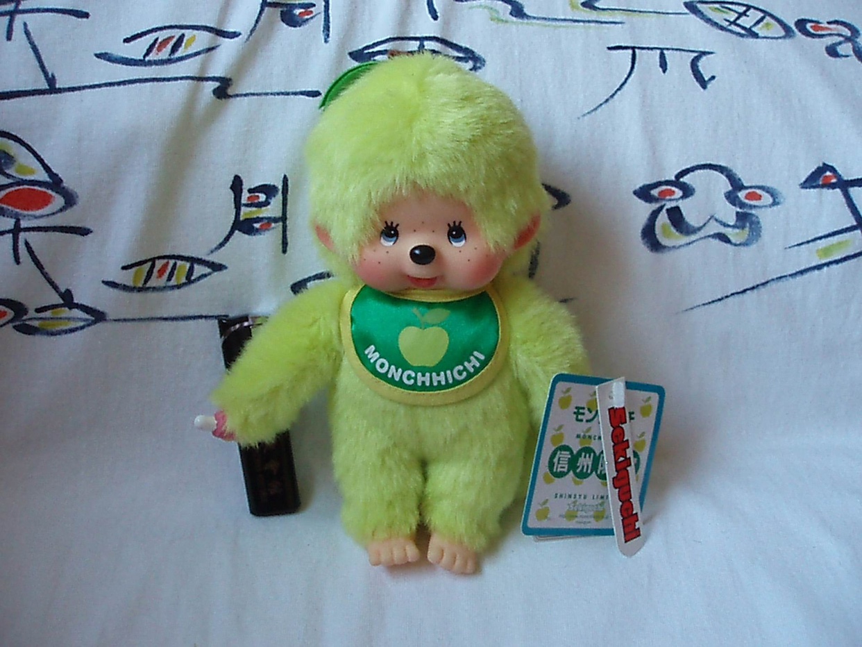 蒙奇奇 monchhichi 日本地域限定 信州限定 青苹果 S号