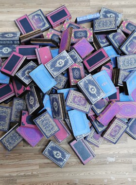 木子娃舍:OB11小布12分BJD娃娃复古书娃屋书房装饰微缩模型仿真书