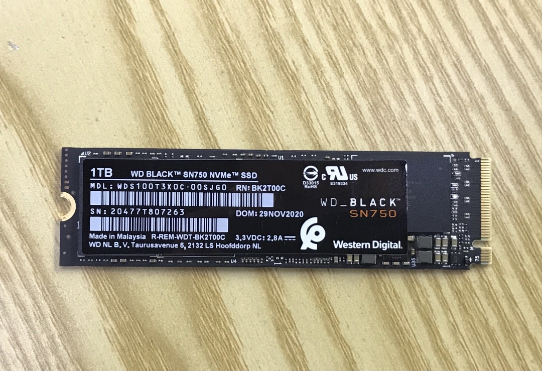 Sn750 1t 黑盘 西部数据 wd 固态硬盘 ssd nvme pcie 笔记本电脑 电脑硬件/显示器/电脑周边 固态硬盘 原图主图