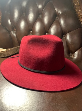 Brixtbrixton fedora红色帽型美，好搭，经典