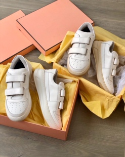 AC家魔术贴小白鞋女2023早春新款厚底舒适休闲百搭平底运动板鞋潮