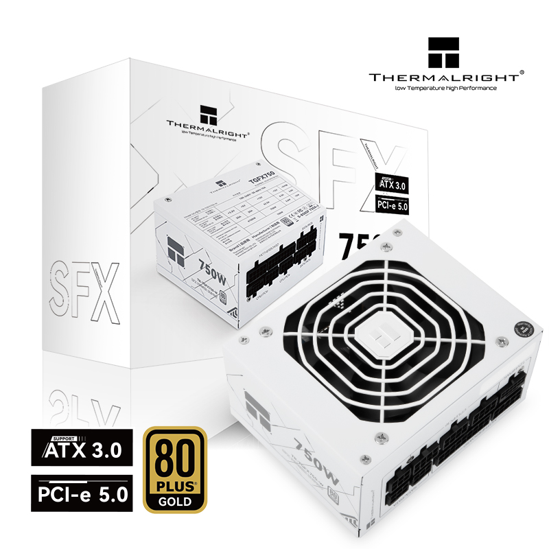 利民Thermalright额定750W TGFX750-W ATX3.0金牌全模组SFX电源