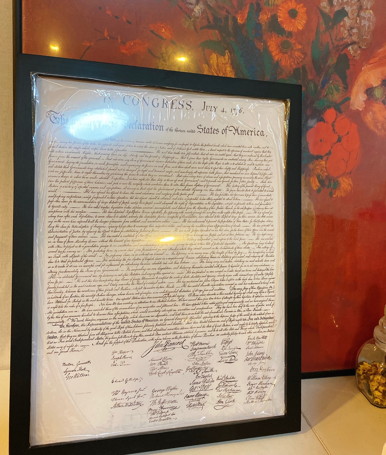 独立宣言小众风书房木头装饰画