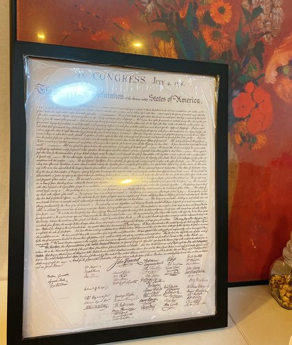 独立宣言小众风书房木头装饰画