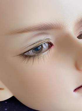 BJD娃娃玻璃眼珠现货攻眼灰色蓝瞳低弧小虹膜12/14/16mm3分4分6分