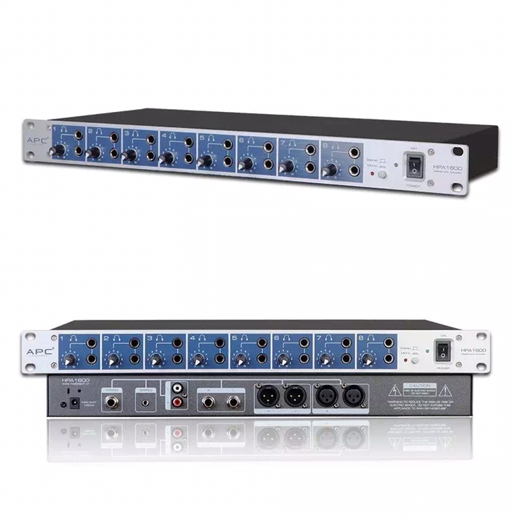 APC HPA1600发烧级八路耳机放大器耳机另配器 军哥音频