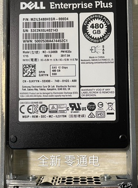 DELL 480G SAS 12Gb SSD 0JKYYN SC4020 SC5020 SC7020 固态硬盘