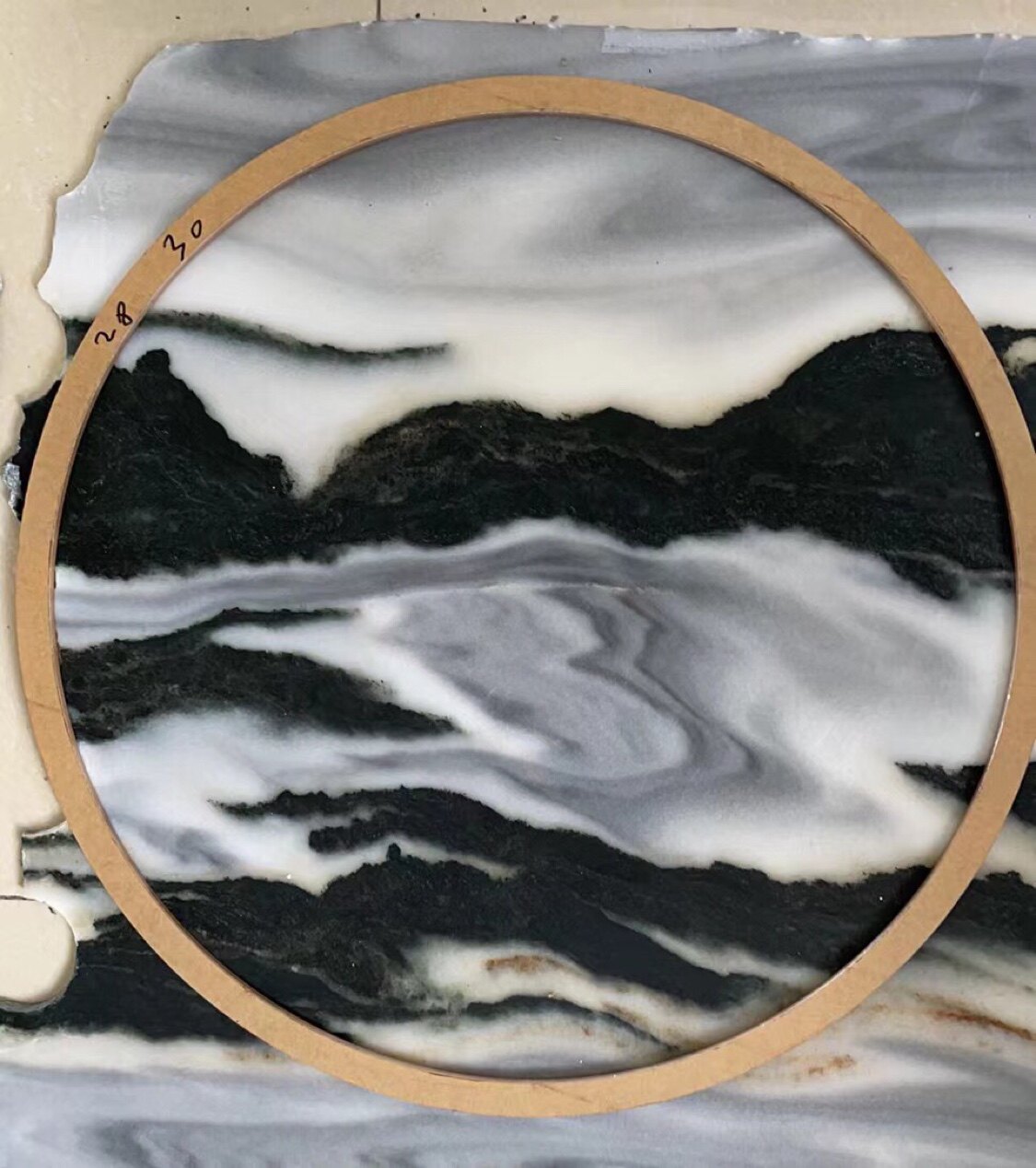 云南天然大理石苍山老坑老矿料28直径