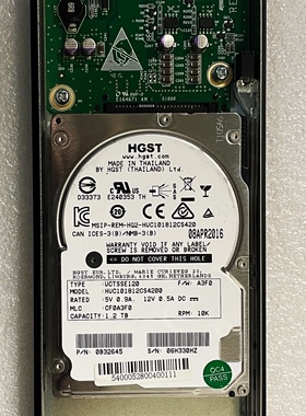 宏杉 曙光 DS800-G25 1.2T  HUC101812CS4200 5400052800400111