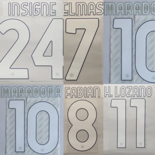 主场球员版 正版 印字 官方原装 同色背胶较薄 意甲那不勒斯2021赛季